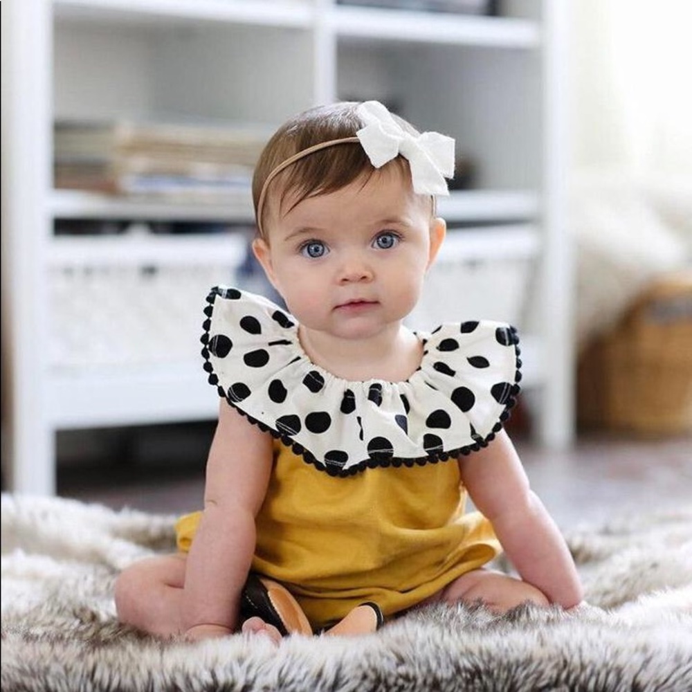 Baby Girl Polka Dot Romper NWT